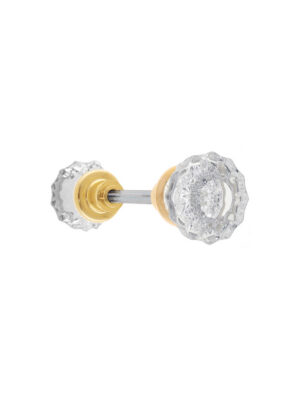 Fluted Glass Doorknobs