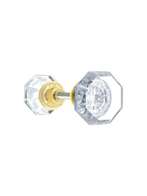 Octagonal Glass Doorknobs