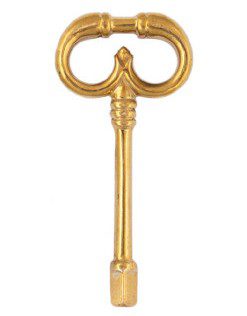 Small Emergency Brass Key