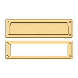 Large Brass Single Flap Mail Slot