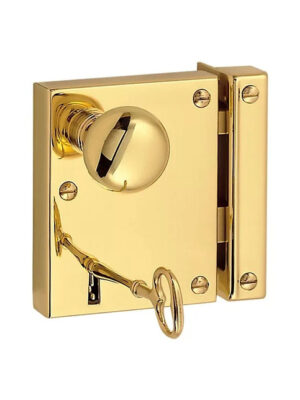 Brass Entry Rim Lock Set