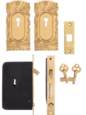 Roanoke Locking Pocket Door Set