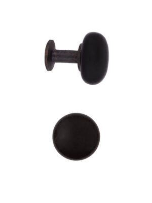 Black Ceramic Cabinet Knob