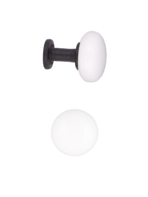 White Ceramic Cabinet Knob