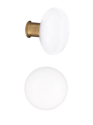 White Ceramic Rim Lock Doorknobs