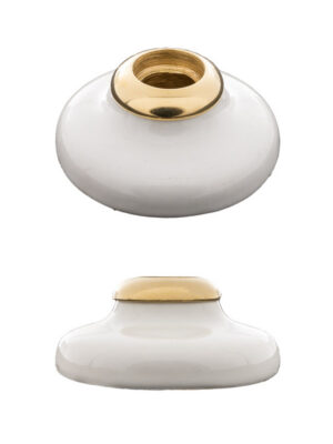 White Ceramic Rosette