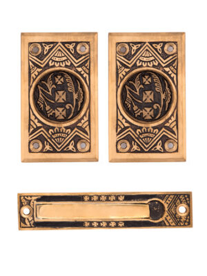 Oriental Pocket Door Passage Set