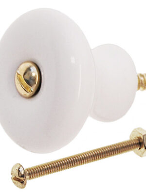 White Porcelain Knob