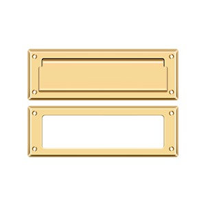 Small Brass Single Flap Mail Slot