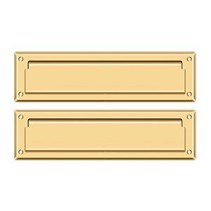 Large Brass Double Flap Mail Slot